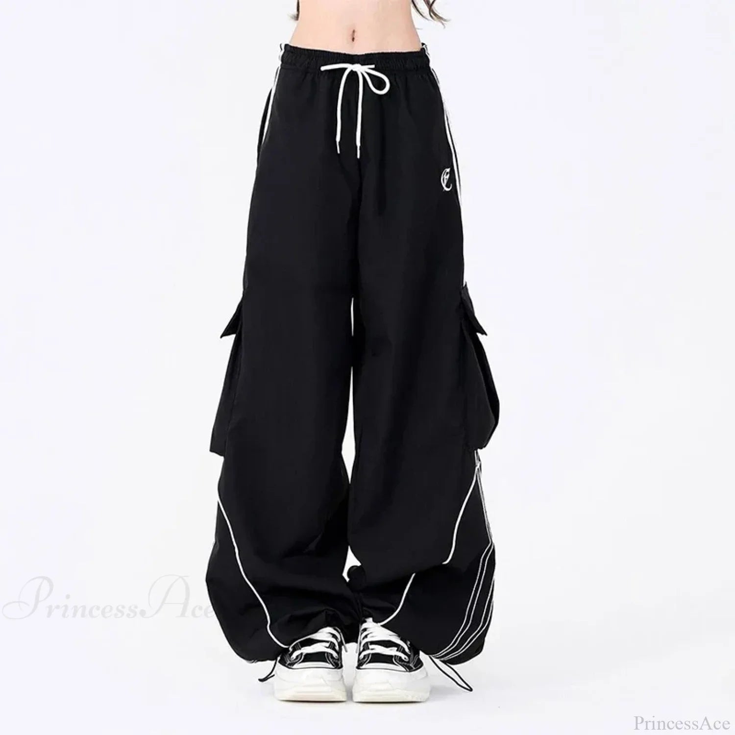 Vintage Stripe Hip Hop Cargo Pants image 6