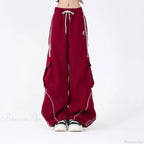 Vintage Stripe Hip Hop Cargo Pants image 1