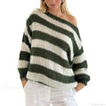 Vintage Striped Boat Neck Sweater image 7