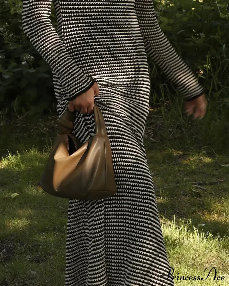 Vintage Striped Tie Beachwear Maxi Dress image 3