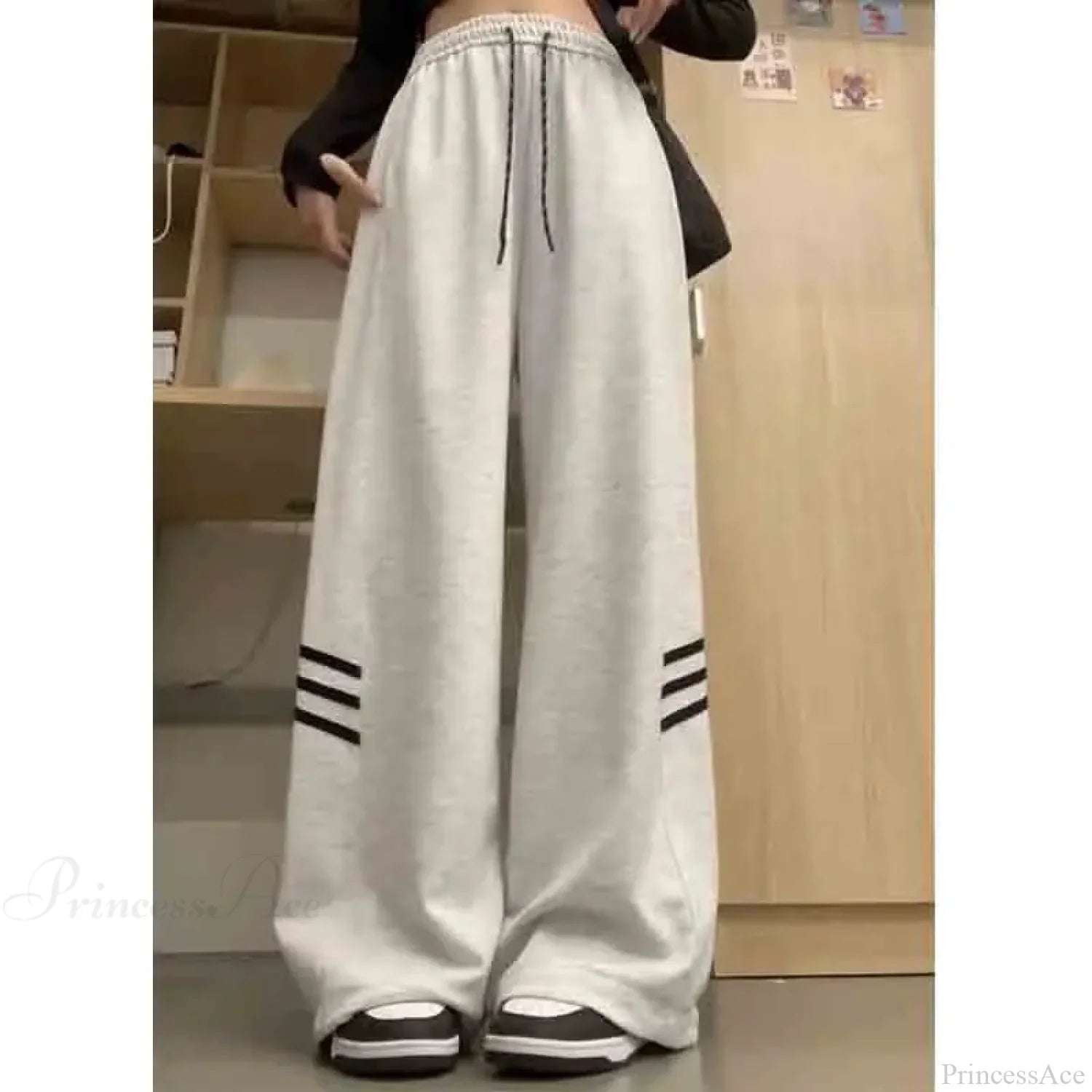 Vintage Stripes Loose Casual Pants image 1