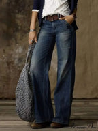 Vintage Style Loose Wide Leg Streetwear Denim Jean image 8