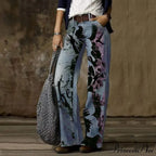 Vintage Style Loose Wide Leg Streetwear Denim Jean image 11
