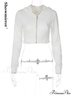 Vintage Stylish Basic Zipper Hooded Hoodie image 5