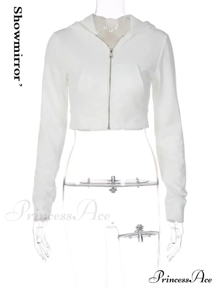 Vintage Stylish Basic Zipper Hooded Hoodie image 5
