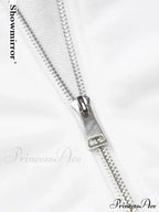 Vintage Stylish Basic Zipper Hooded Hoodie image 6