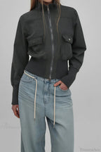 Vintage Utility Ribbed Pockets Jacket image 6