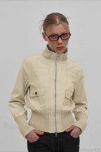 Vintage Utility Ribbed Pockets Jacket image 1