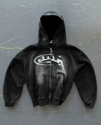 Vintage Wash Zip Up Hoodie image 1
