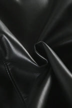 Vintage Y2K Furry Collar Leather Waist - Cinching Jacket image 6