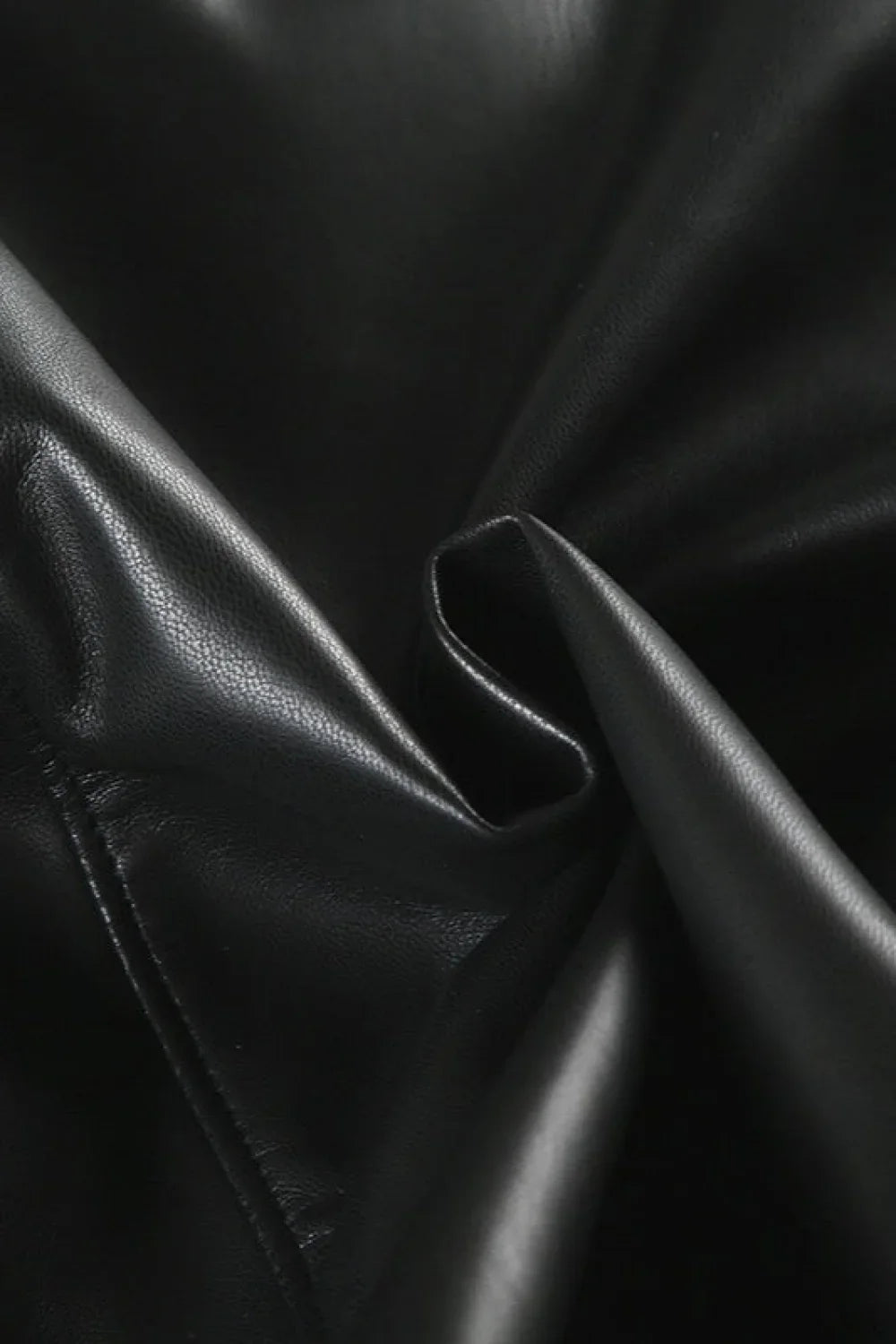 Vintage Y2K Furry Collar Leather Waist - Cinching Jacket image 6