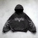 Vintage Y2K Gothic Printed Zipper Hoodie image 1
