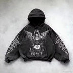 Vintage Y2K Gothic Printed Zipper Hoodie image 11