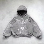 Vintage Y2K Gothic Printed Zipper Hoodie image 3