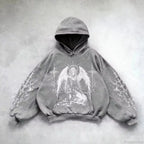 Vintage Y2K Gothic Printed Zipper Hoodie image 8