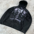 Vintage Y2K Gothic Skeleton Zipper Hoodie image 1