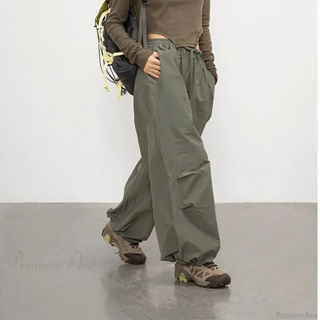 Vintage Y2K Harajuku Parachute Pants image 2