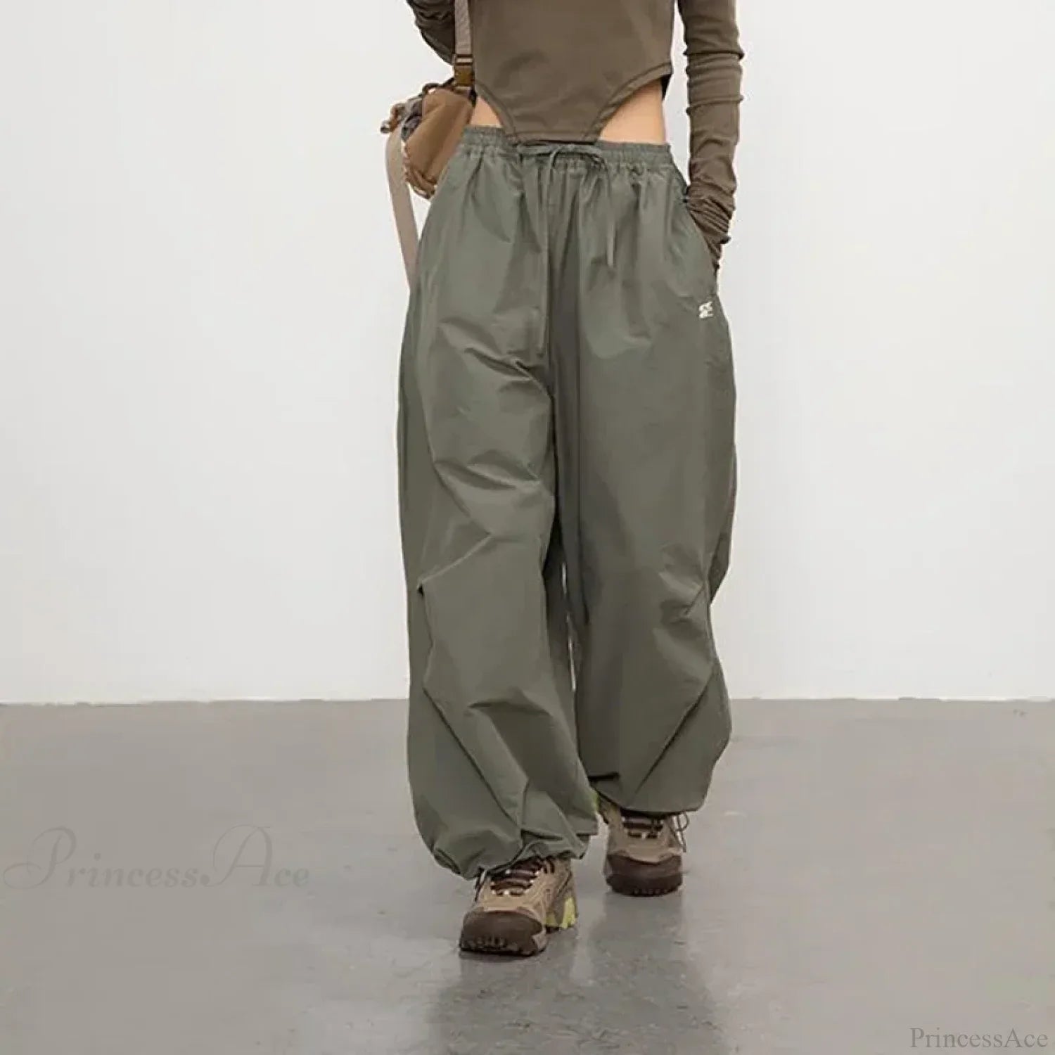 Vintage Y2K Harajuku Parachute Pants image 3