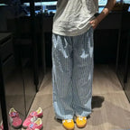 Vintage Y2K Plaid Women Casual Baggy Pants image 2