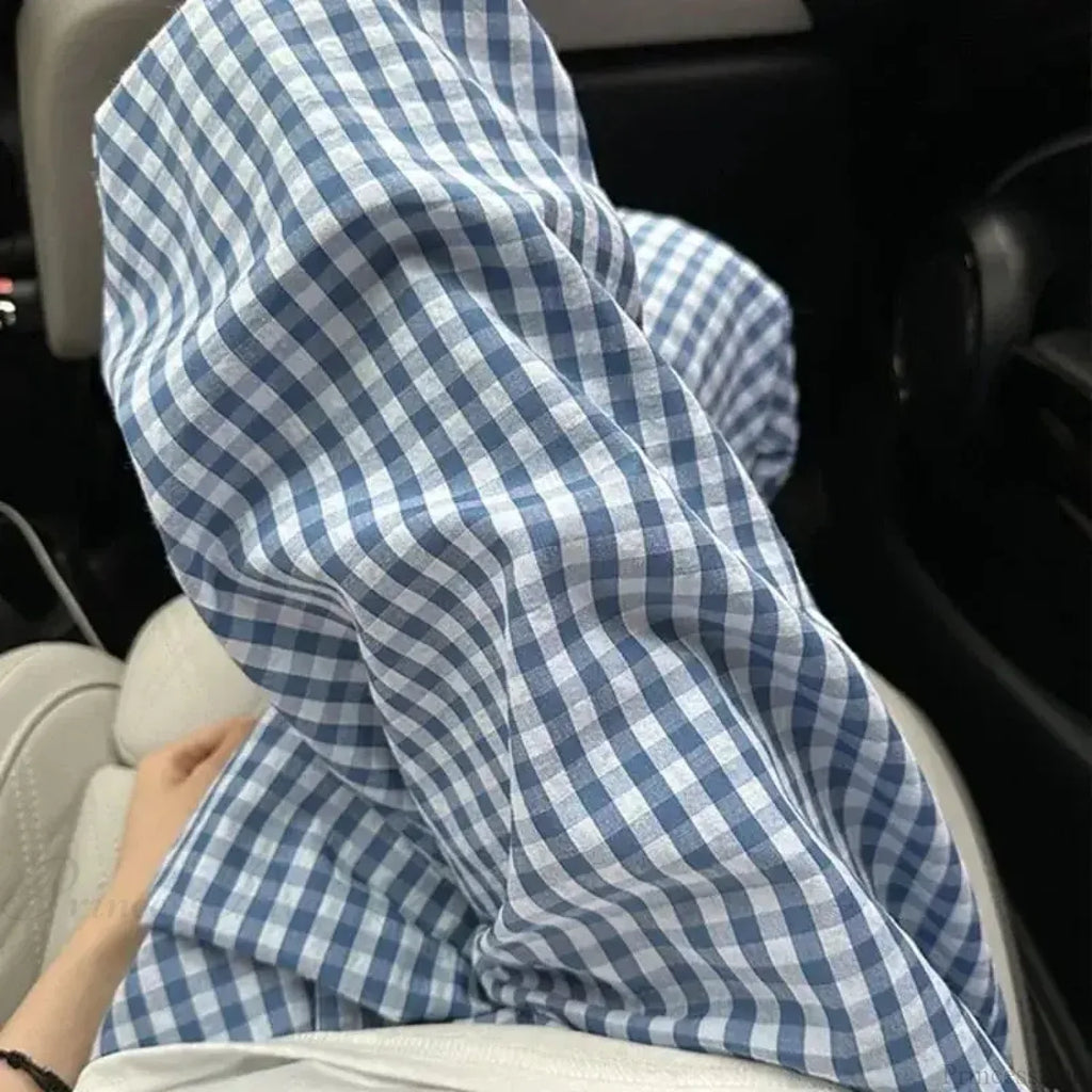 Vintage Y2K Plaid Women Casual Baggy Pants image 4