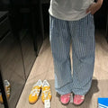 Vintage Y2K Plaid Women Casual Baggy Pants image 1