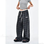 Vintage Y2K Plaid Women Sweatpants Pants image 3