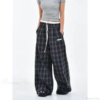 Vintage Y2K Plaid Women Sweatpants Pants image 5