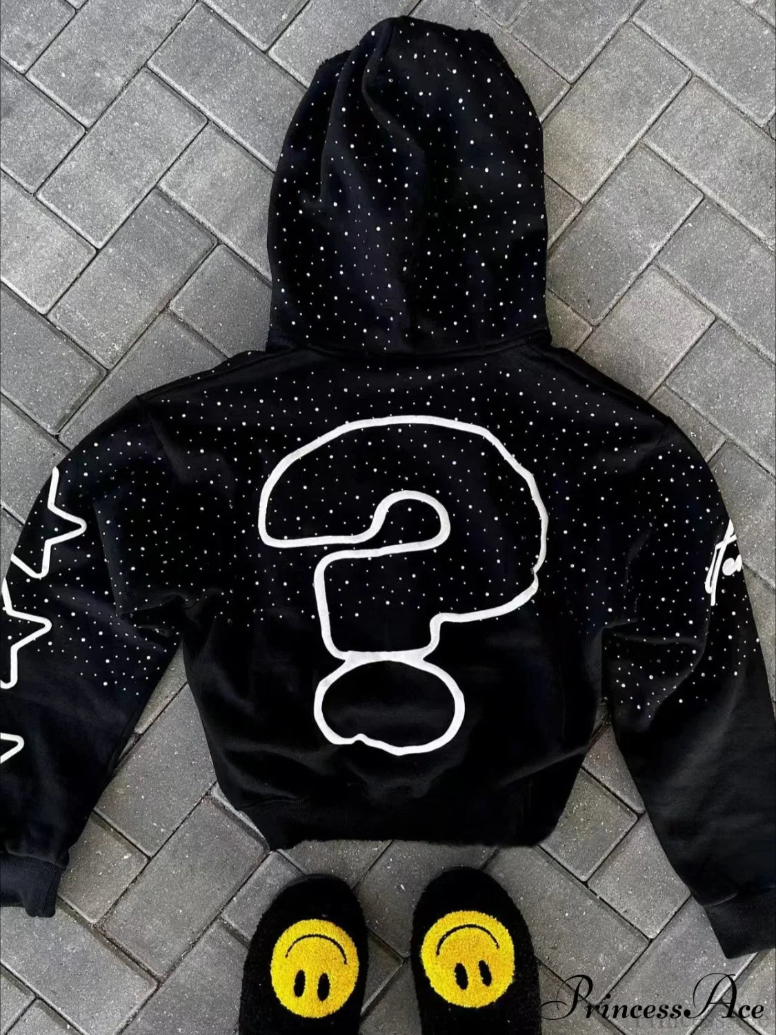 Vintage Y2k Zipper Print Hoodie image 2