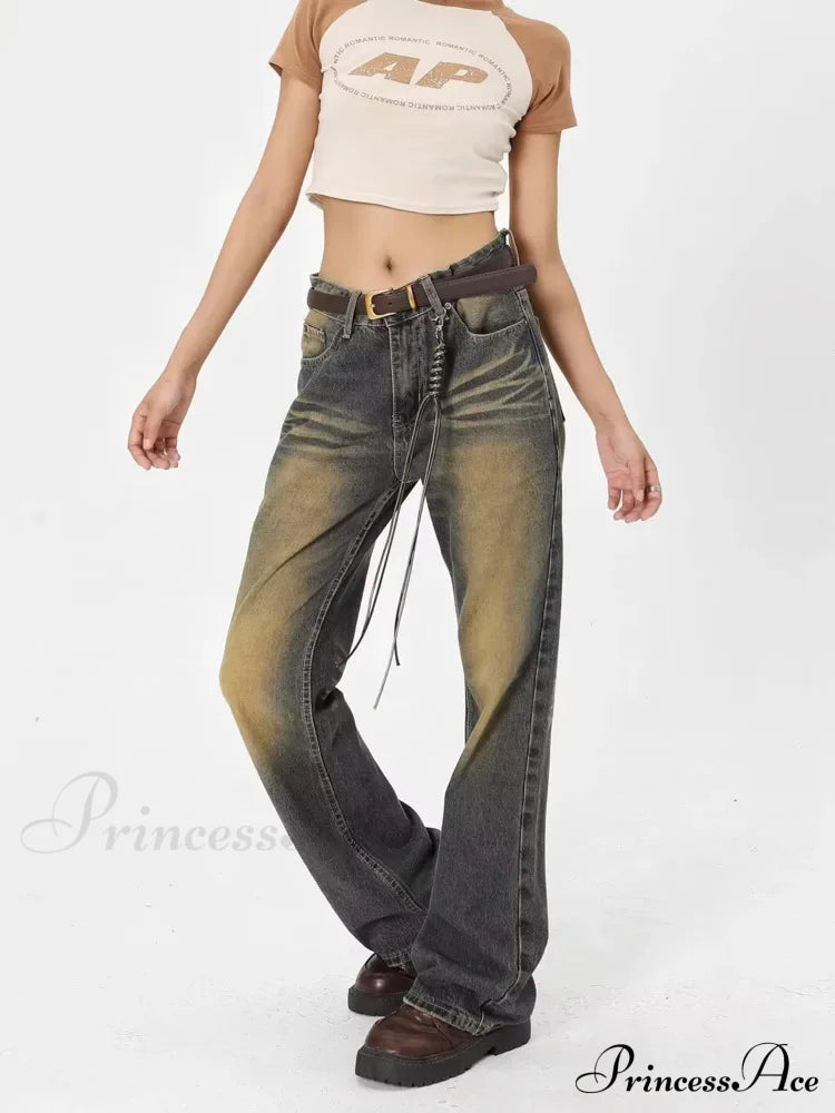 Wash Made Old Blue Micro Flared Retro Trendy Jean image 2