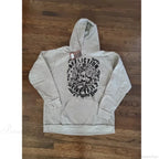 Washed Gothic Letter Zipper Hoodie image 9