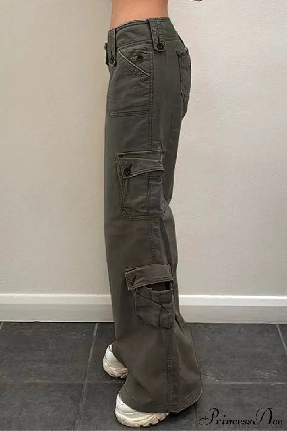Washed Multi Pocket Denim Cargo Pants image 2