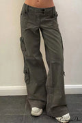 Washed Multi Pocket Denim Cargo Pants image 1