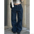 Washed Patchwork Y2K Women Jeans Pants image 4