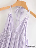 Weekend Getaway Stylish Linen Skater Dress image 8
