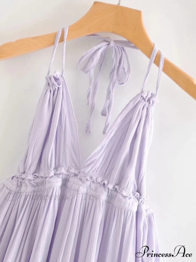 Weekend Getaway Stylish Linen Skater Dress image 8