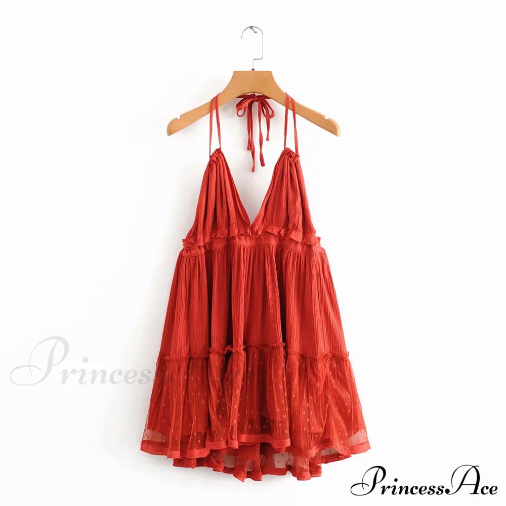Weekend Getaway Stylish Linen Skater Dress image 4