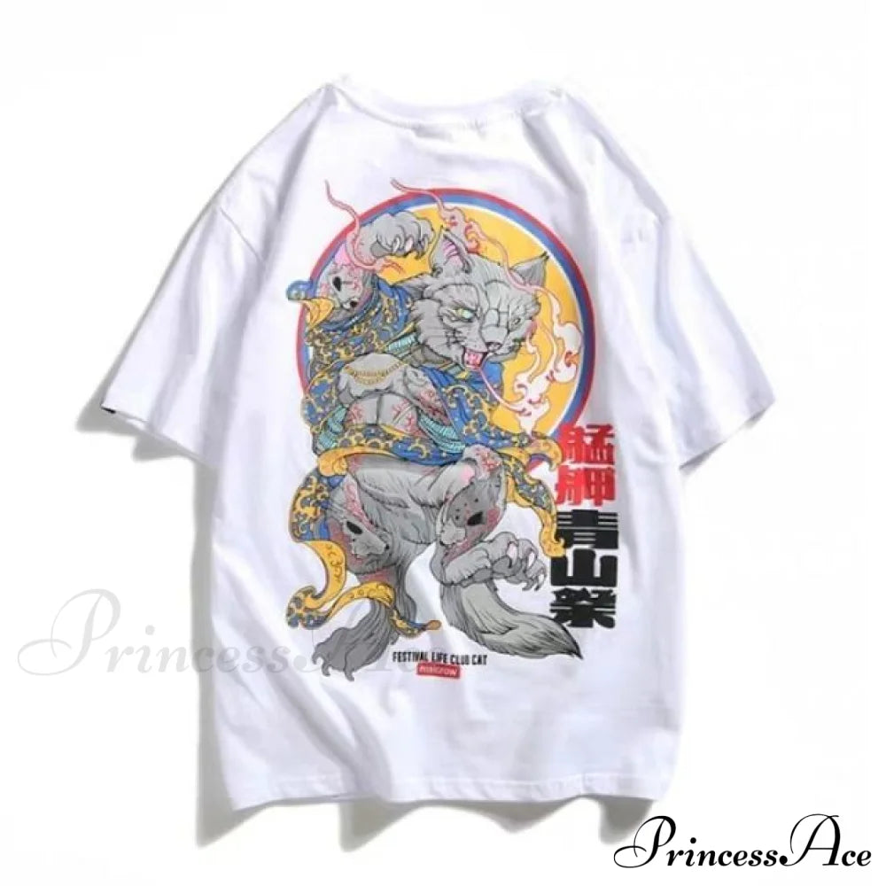 White Cartoon Female Kawaii Tops Tee image 3