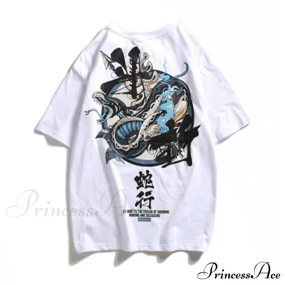 White Cartoon Female Kawaii Tops Tee image 12