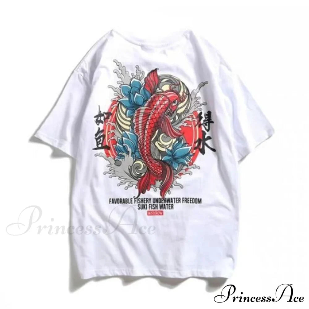 White Cartoon Female Kawaii Tops Tee image 15