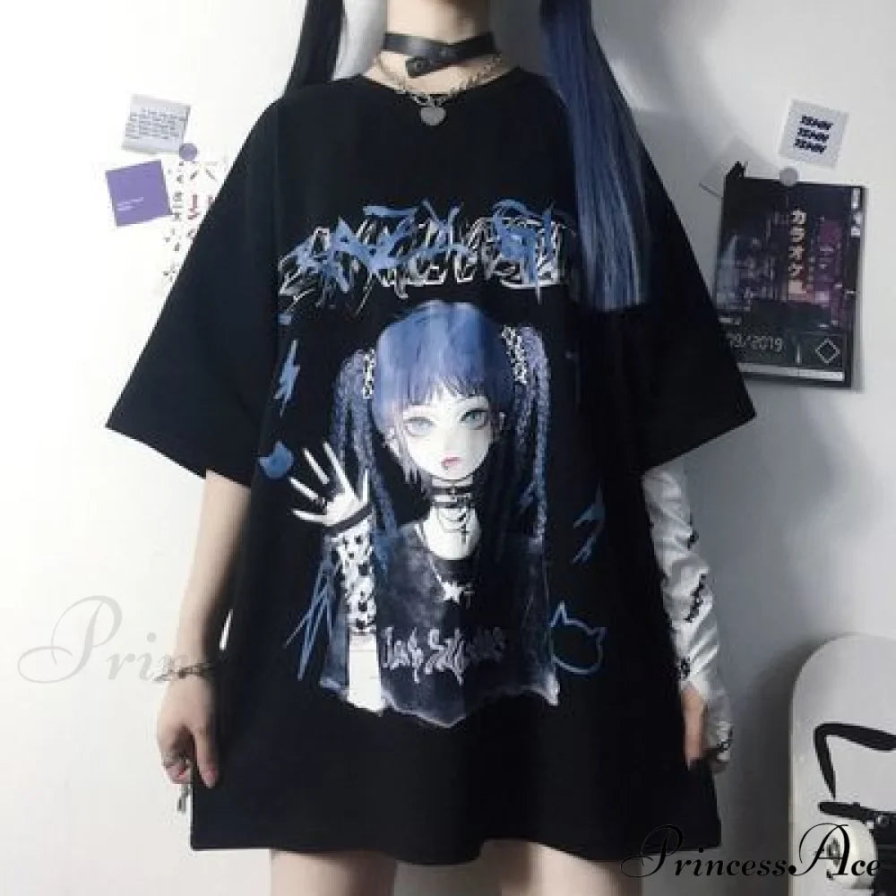 White Cartoon Female Kawaii Tops Tee image 6