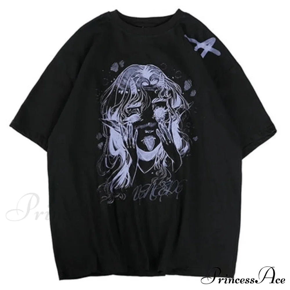White Cartoon Female Kawaii Tops Tee image 17