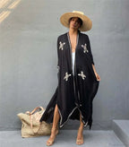 White Crochet Pareos Bikini Cover Up image 3