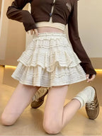 White Lace Spring Cake Skirt image 6