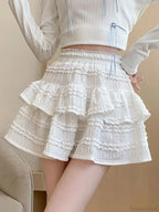 White Lace Spring Cake Skirt image 4
