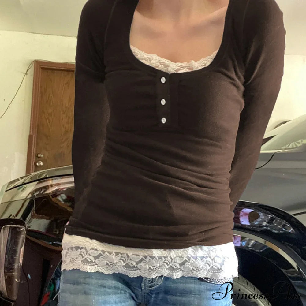 White Lace Trim T-shirt image 8