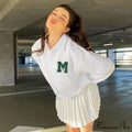White Loose Letter Print T-shirt image 4