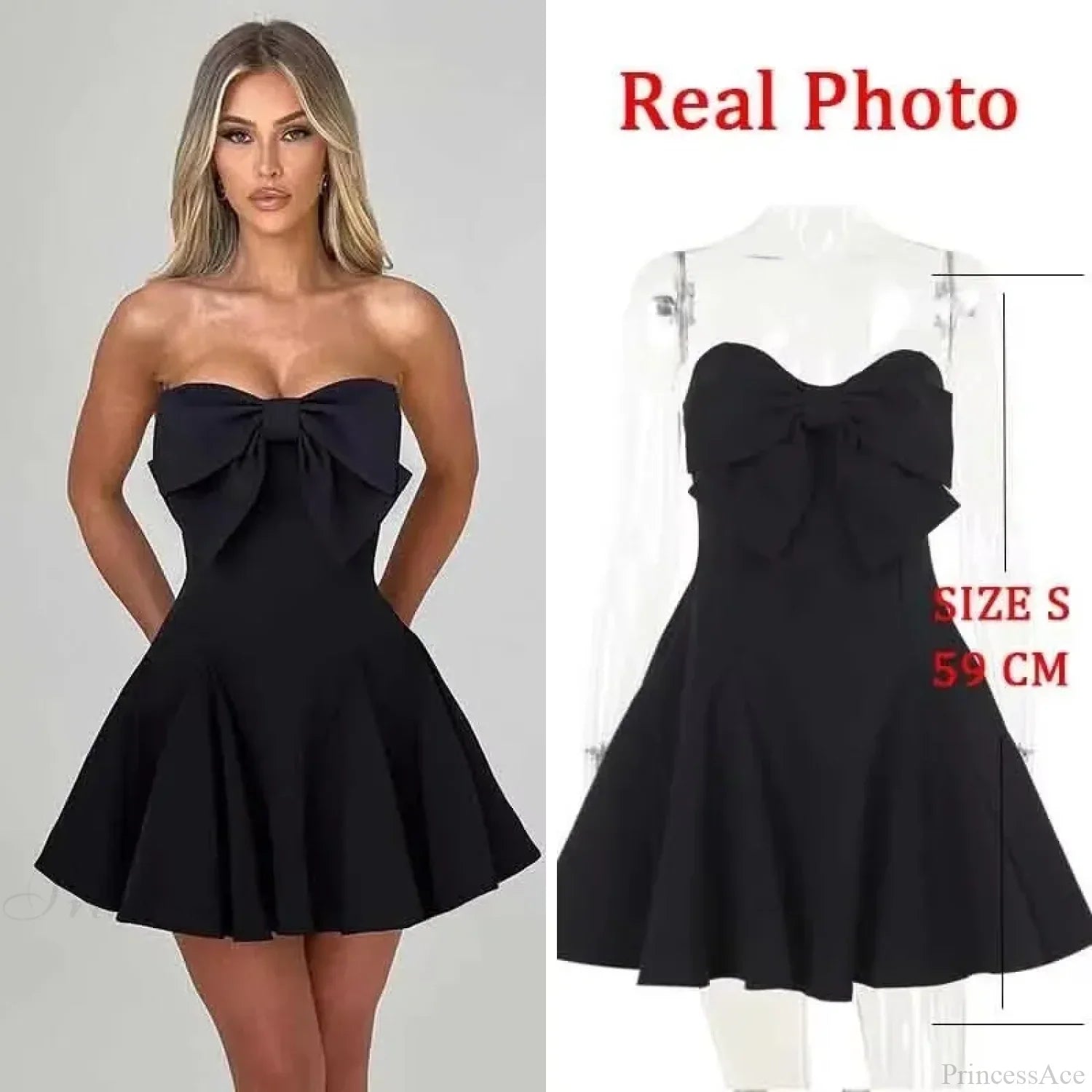 White Pearl Backless Party Dress image 16