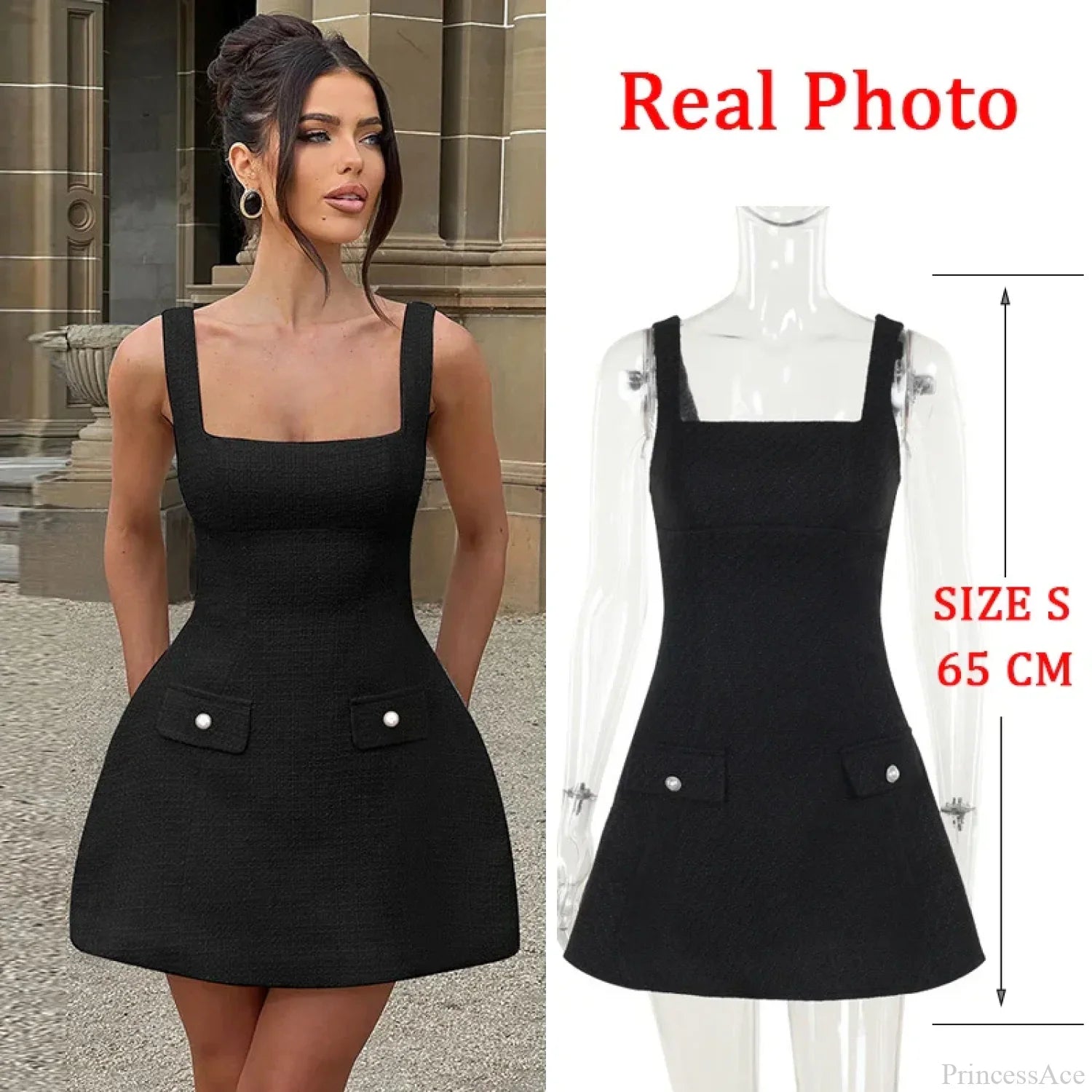 White Pearl Backless Party Dress image 5