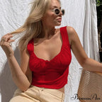 White Ruched Bow Slim Camis image 4