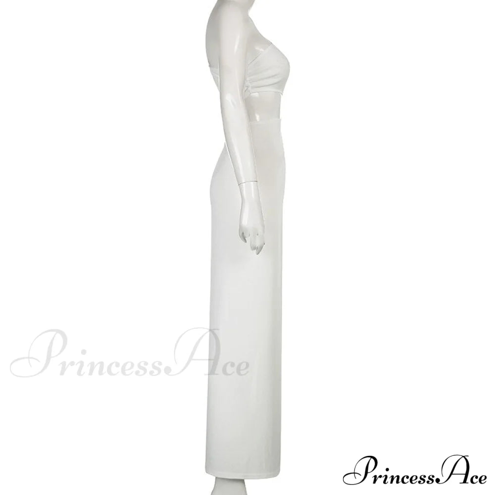 White Shoulder Parties - Women for Split Gown One for Gown and Full-Length Warm-Season Elegant Long Beachwear image 8